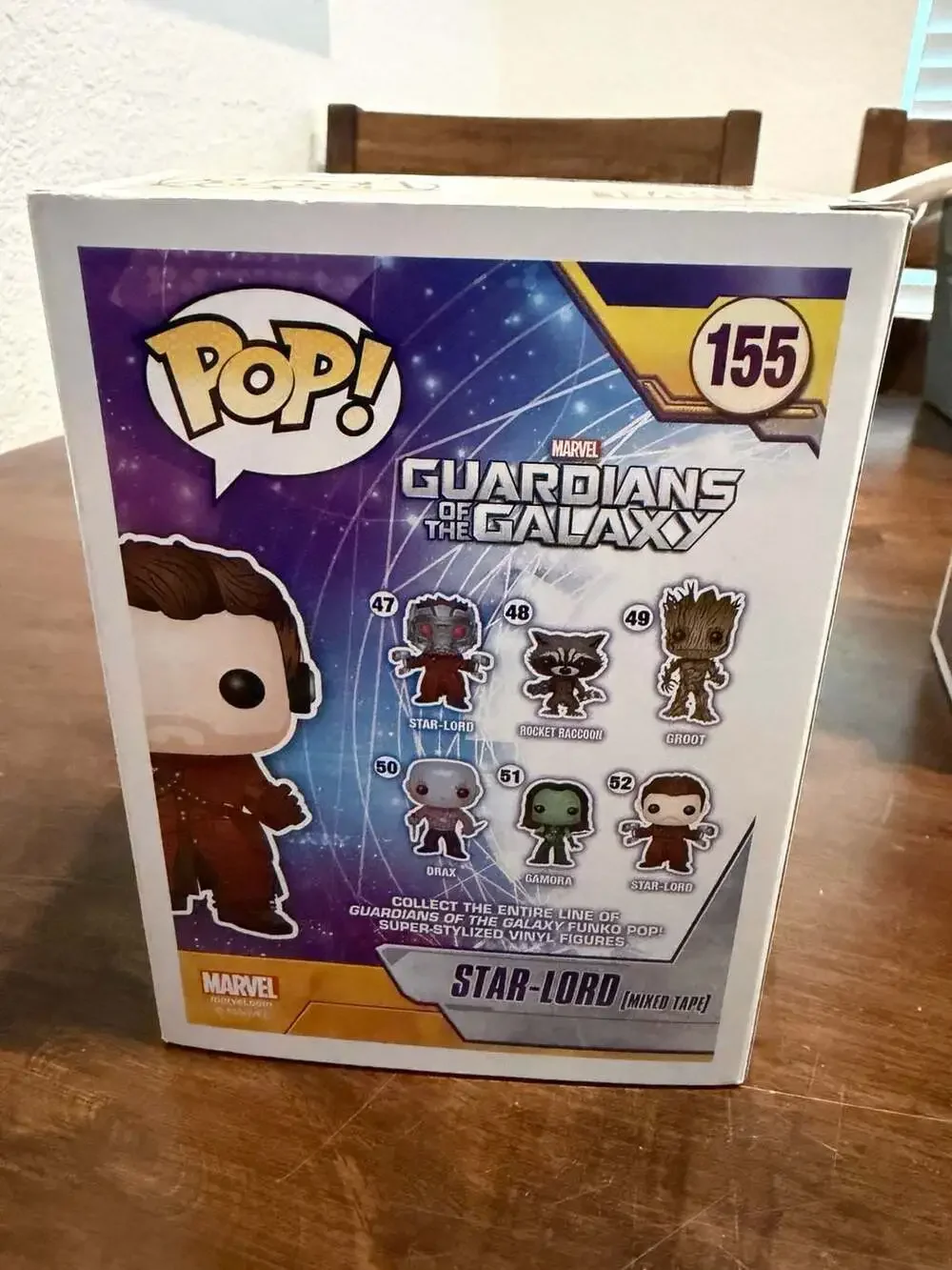 Funko Pop! Marvel Guardians of the Galaxy Star-Lord (Mixed Tape) #155 Vinyl Figu